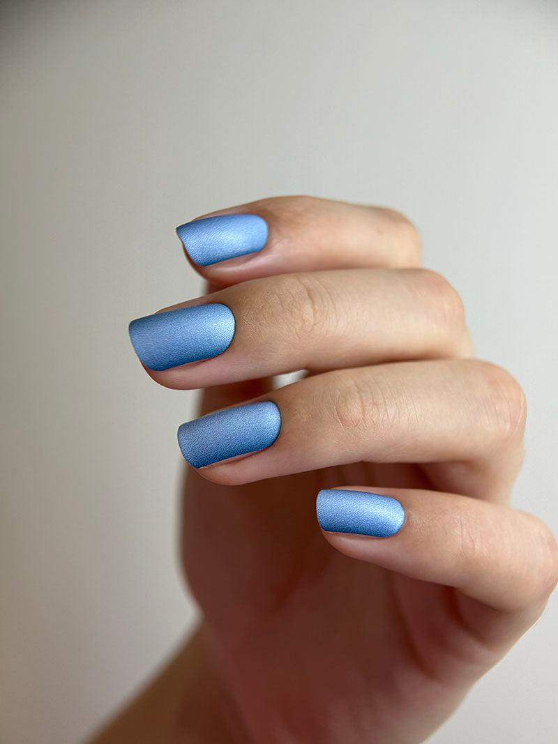 Manicure Gradient. Blue. Nail wraps WM-558