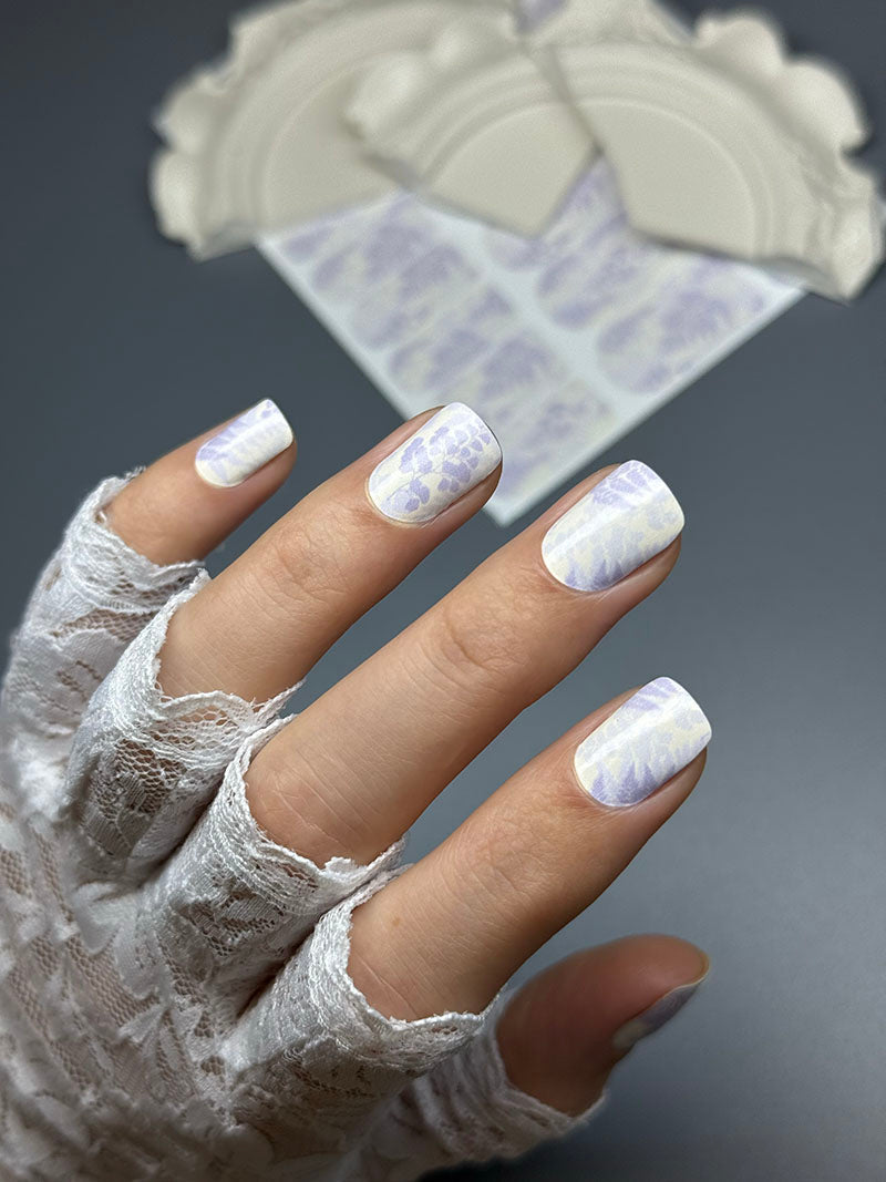 Manicure Twigs. Lilac. Nail wraps WM-571