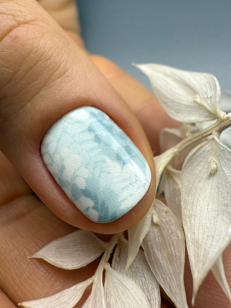 Manicure Twigs. Blue. Nail wraps WM-573