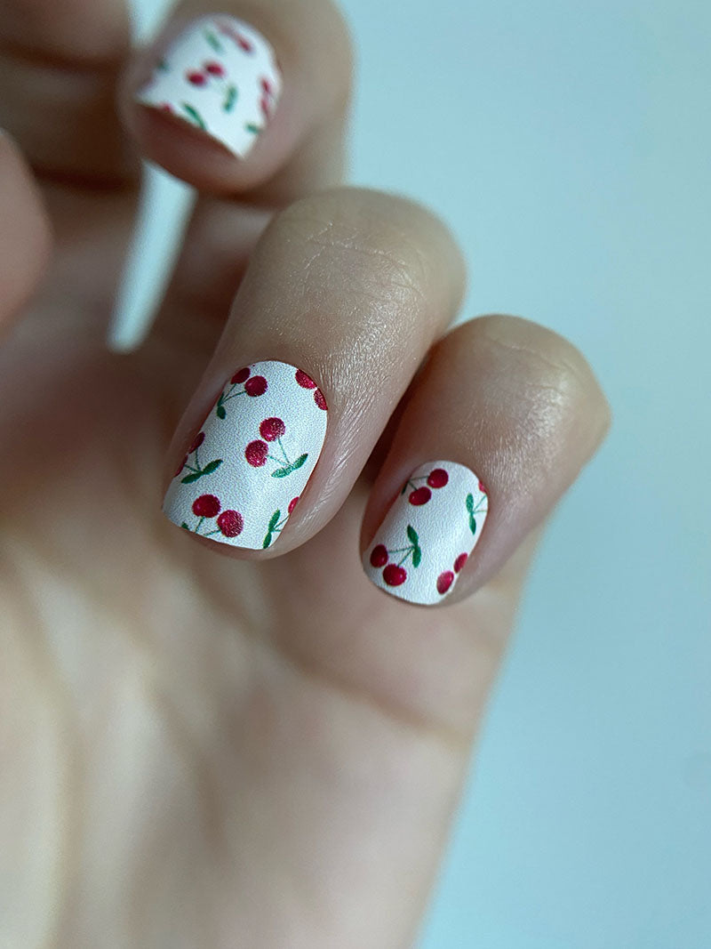 Manicure Cherry. Nail wrap WM-728