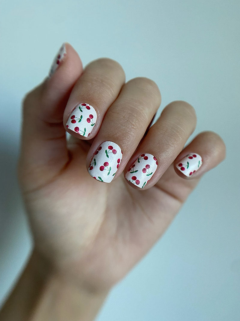 Manicure Cherry. Nail wrap WM-728