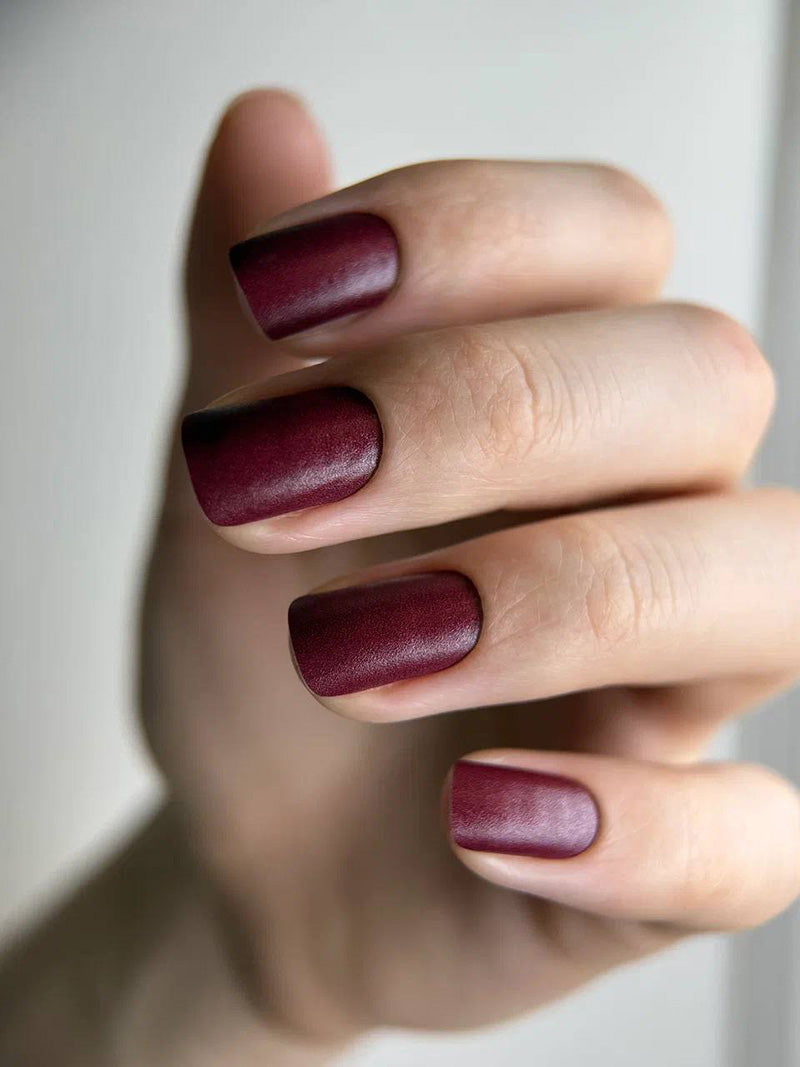Manicure Marsala. Nail wrap WM-780