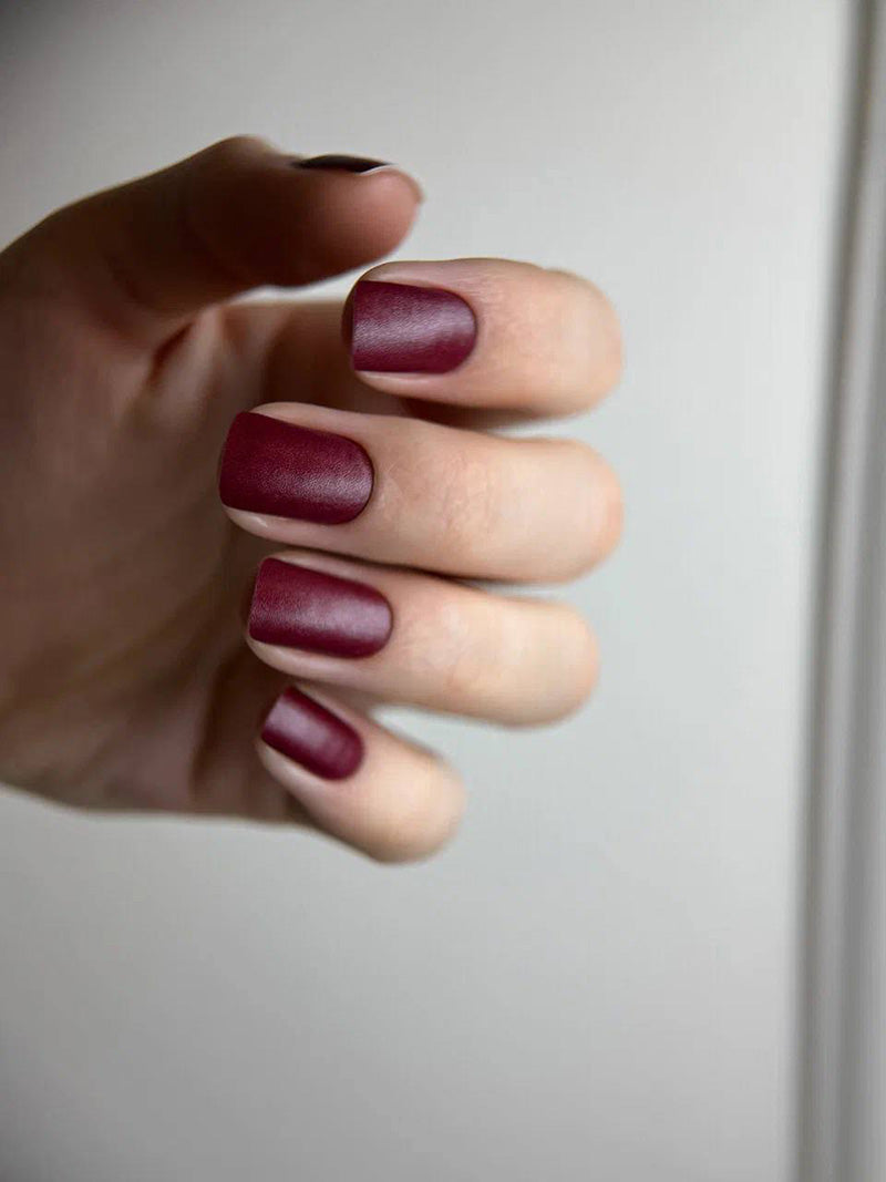 Manicure Marsala. Nail wrap WM-780