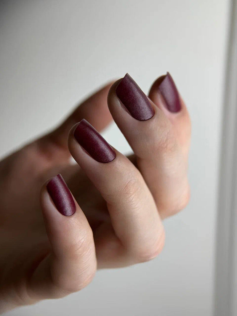 Manicure Marsala. Nail wrap WM-780