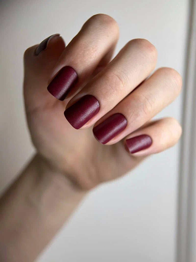 Manicure Marsala. Nail wrap WM-780