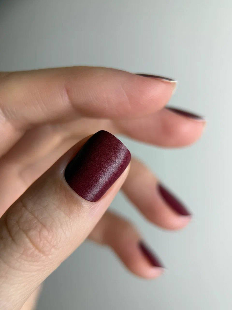 Manicure Marsala. Nail wrap WM-780