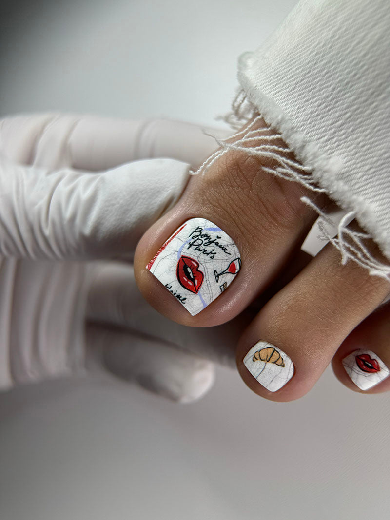 Pedicure France. Color Foil. Nail wraps WR-422