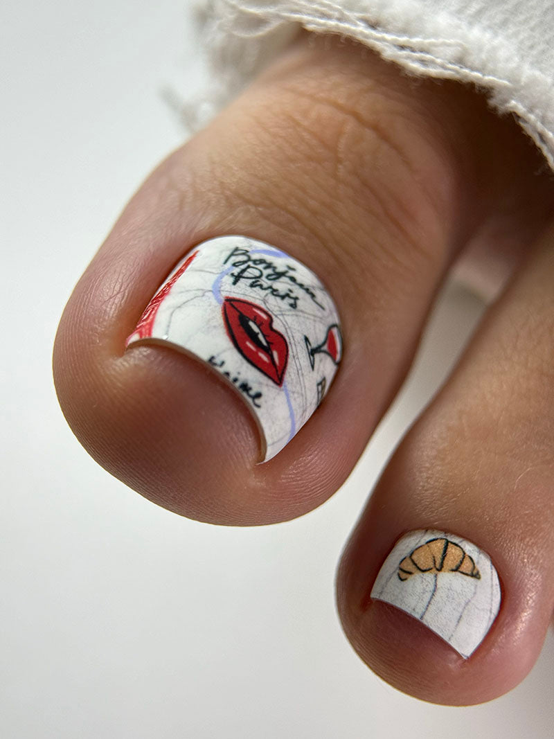 Pedicure France. Color Foil. Nail wraps WR-422