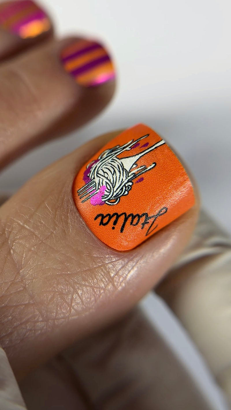 Pedicure Italy. Color Foil. Nail wraps WR-424