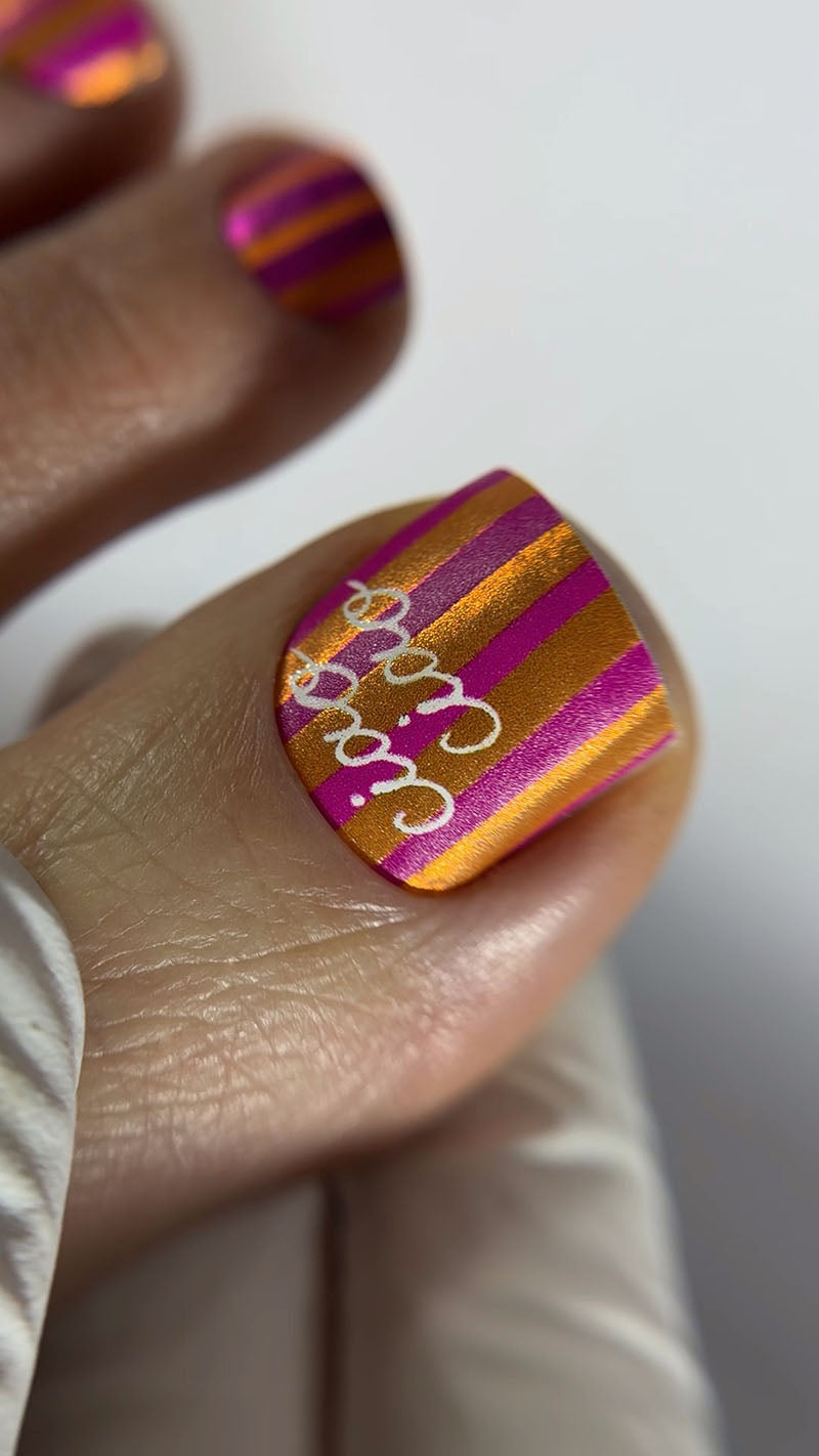 Pedicure Italy. Color Foil. Nail wraps WR-424
