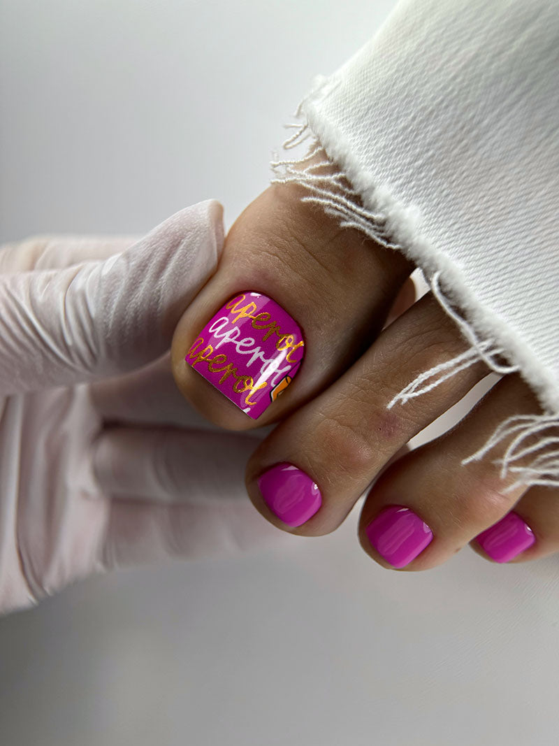Pedicure Italy. Color Foil. Nail wraps WR-424