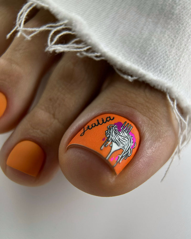 Pedicure Italy. Color Foil. Nail wraps WR-424
