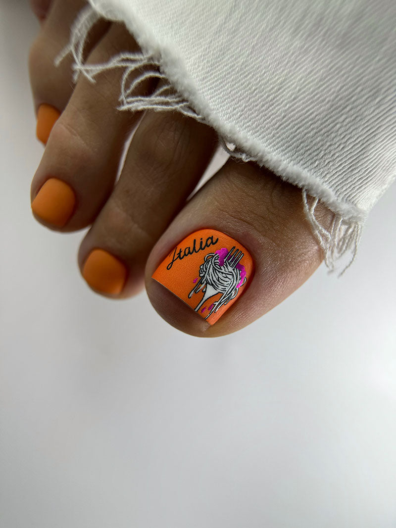 Pedicure Italy. Color Foil. Nail wraps WR-424