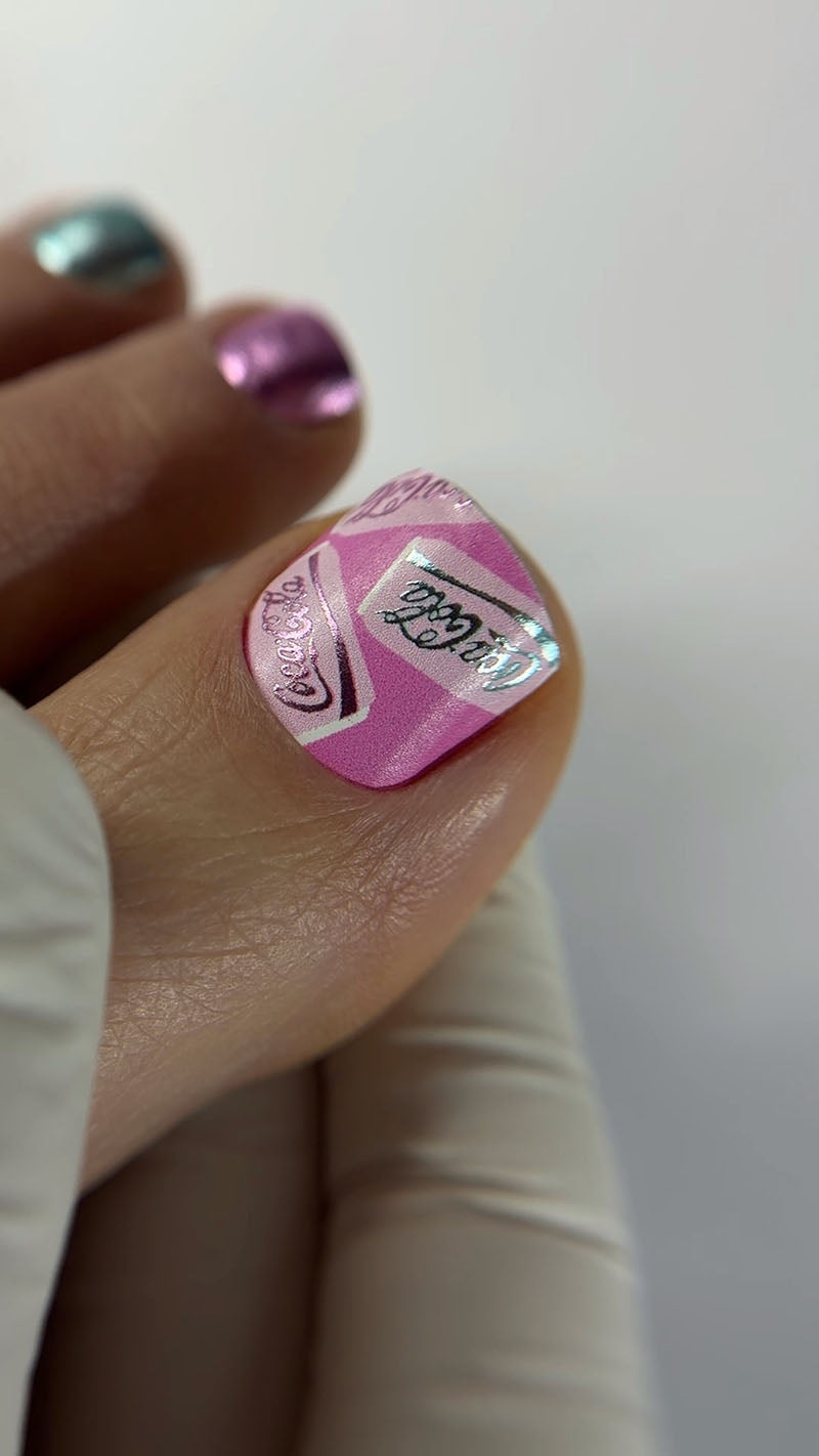 Pedicure America. Color Foil. Nail wraps WR-425
