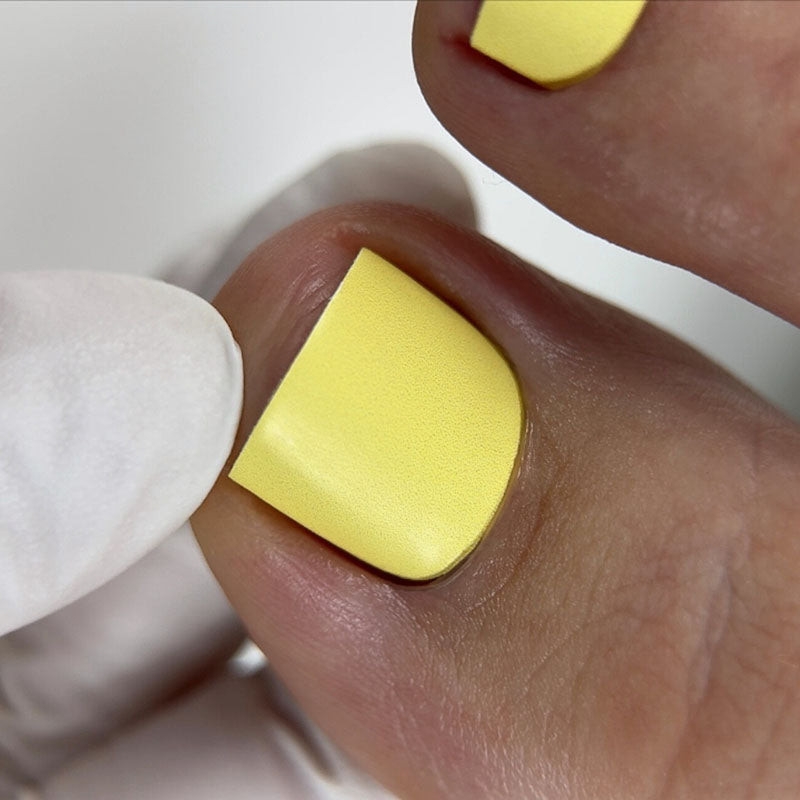 Pedicure Yellow. Nail wraps WR-536