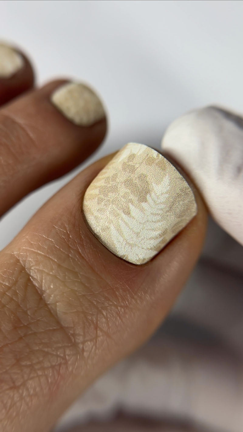 Pedicure Twigs. Beige. Nail wraps WR-576