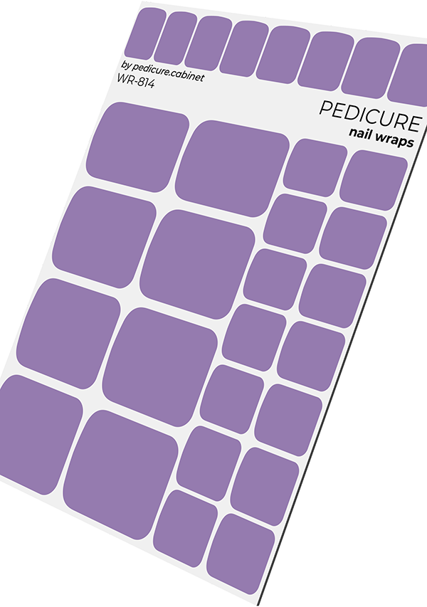 Pedicure Lilac. Nail wrap WR-814