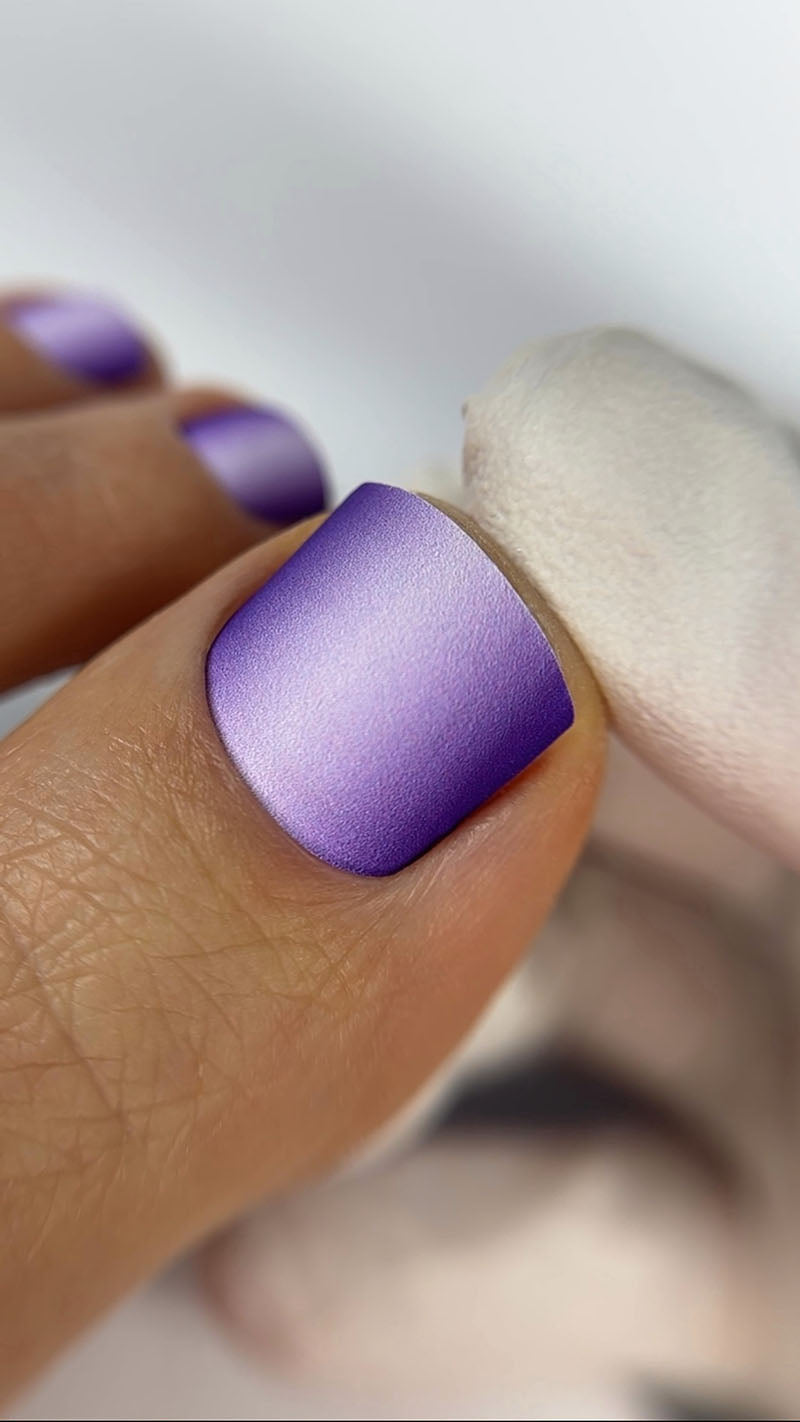 Pedicure Gradient. Lilac. Nail wrap WR-832