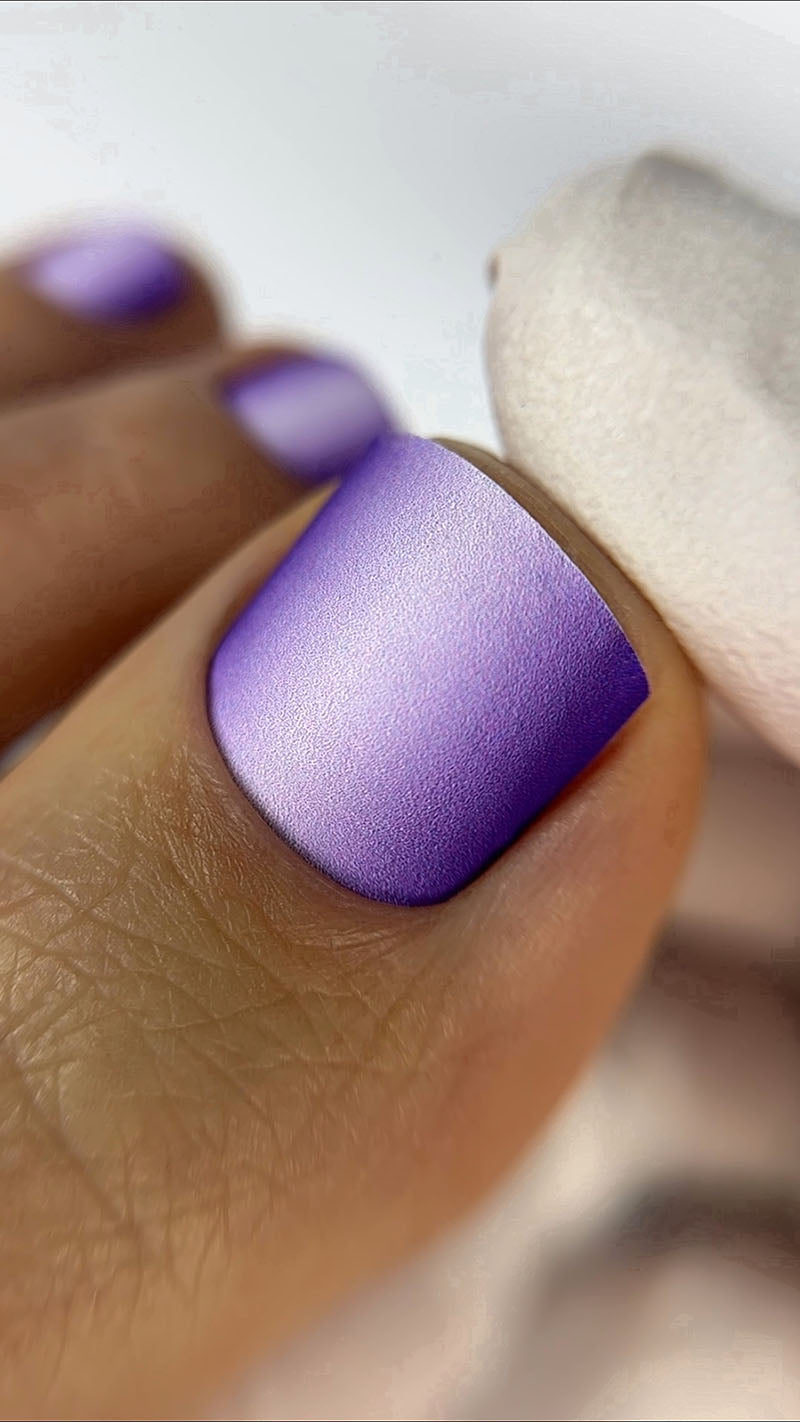 Pedicure Gradient. Lilac. Nail wrap WR-832