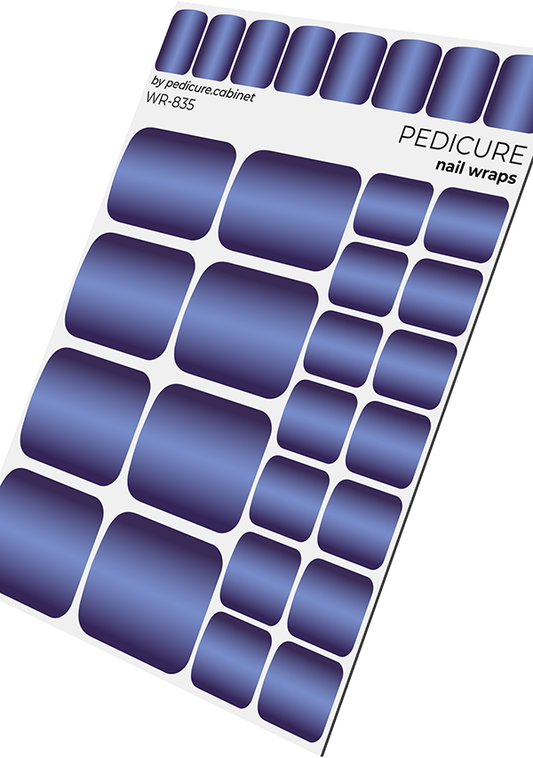 Pedicure Gradient. Violet. Nail wrap WR-835