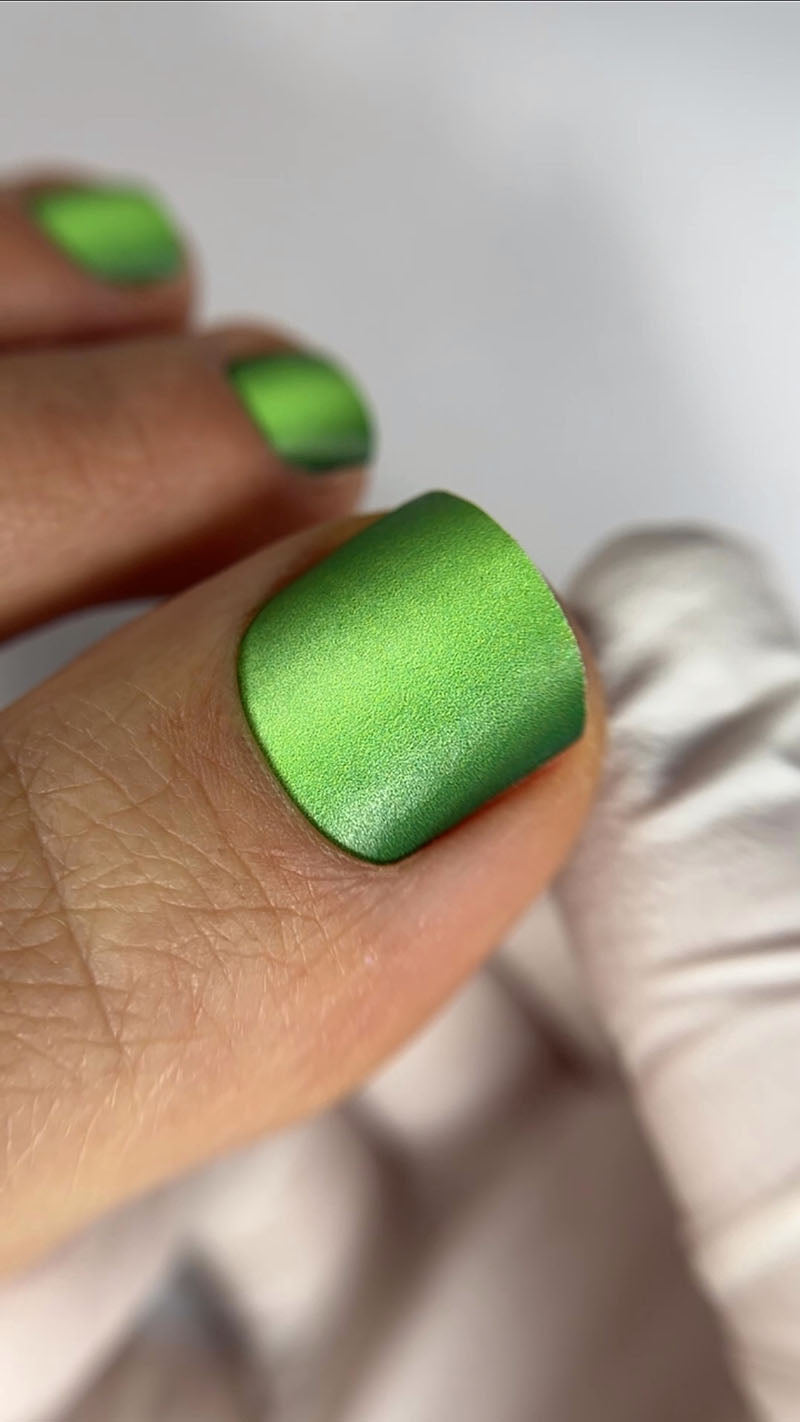 Pedicure Gradient. Green. Nail wrap WR-836