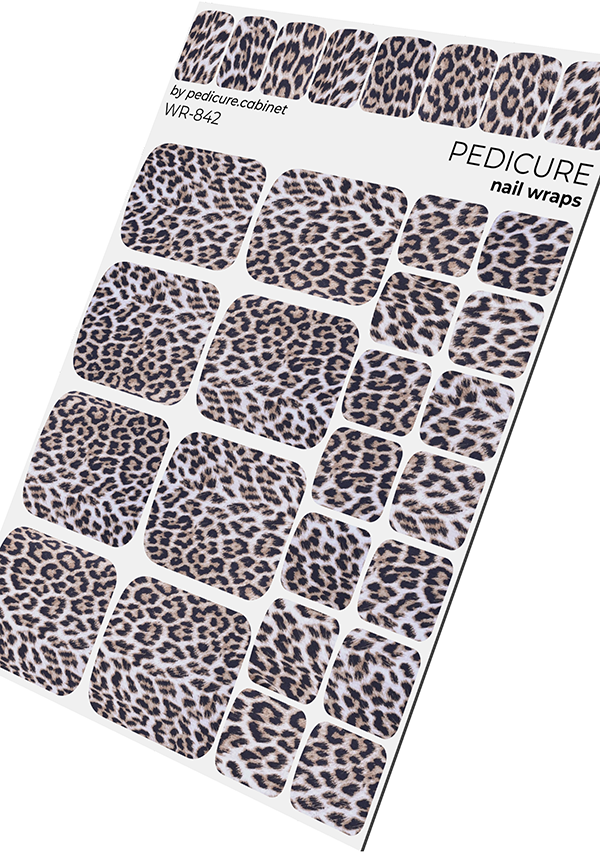 Pedicure Leo. Small delicate. Nail wrap WR-842