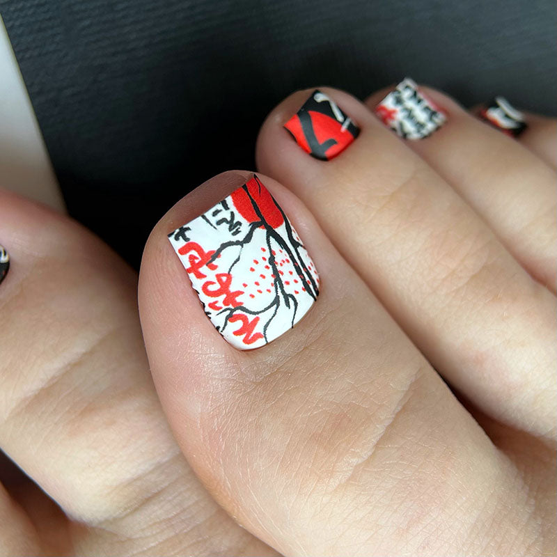 Pedicure Japan. Nail wrap WR-851