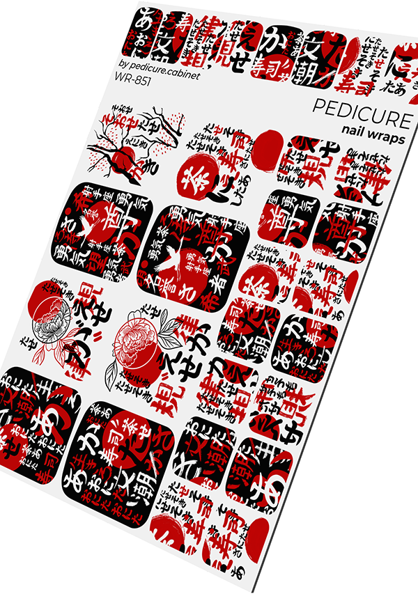 Pedicure Japan. Nail wrap WR-851