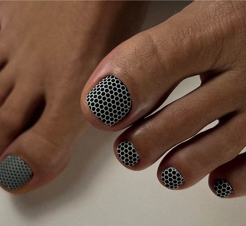 Pedicure Geometry. Nail wrap WR-906