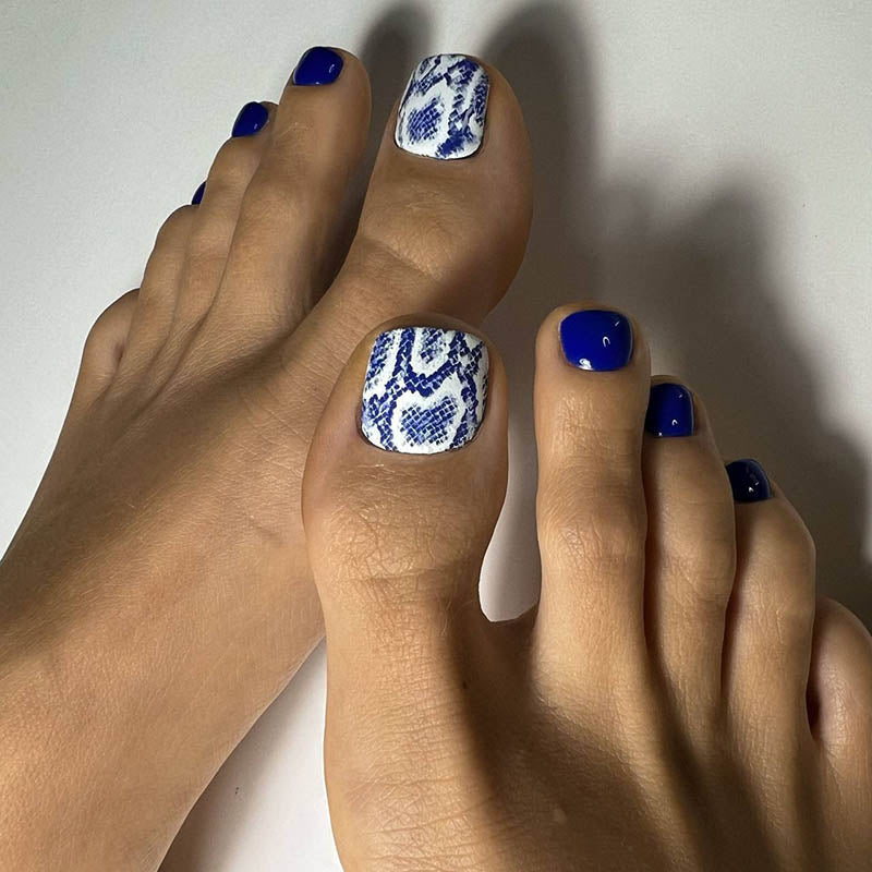 Pedicure Python. Large. Nail water decals SR-002