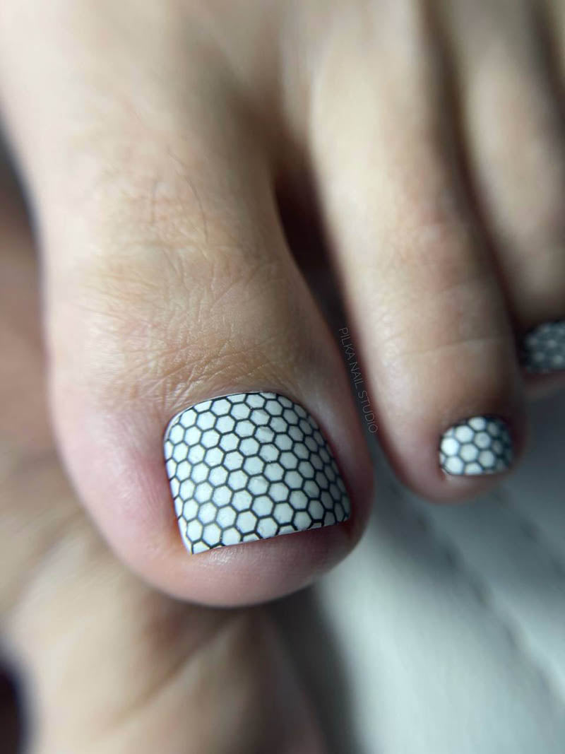 Pedicure Mesh. Nail water decals SR-015