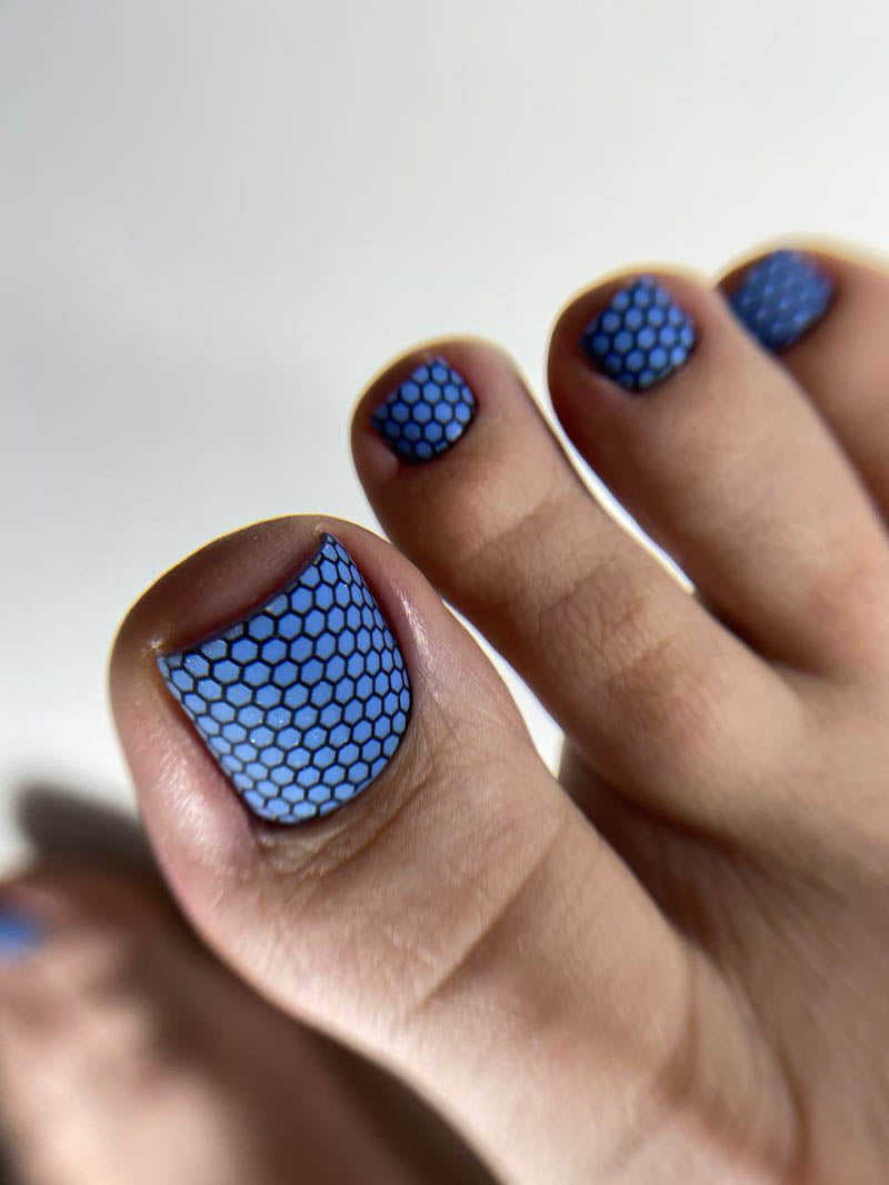 Pedicure Mesh. Nail water decals SR-015