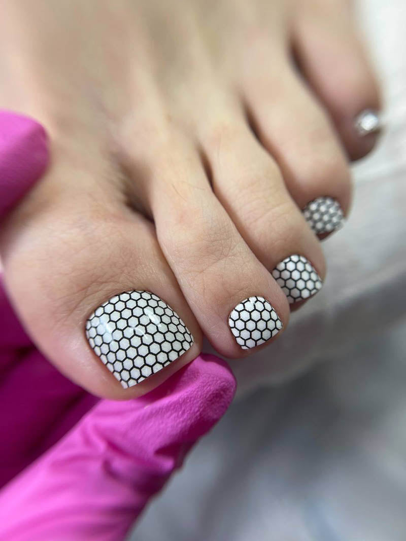 Pedicure Mesh. Nail water decals SR-015