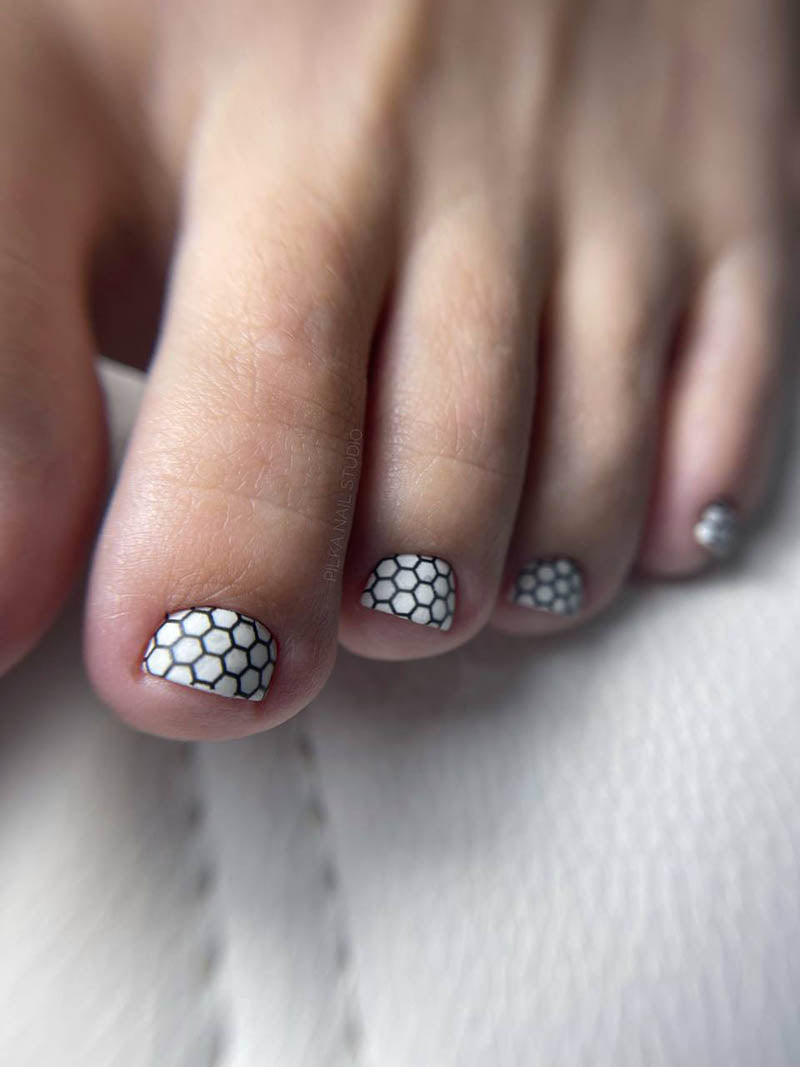 Pedicure Mesh. Nail water decals SR-015