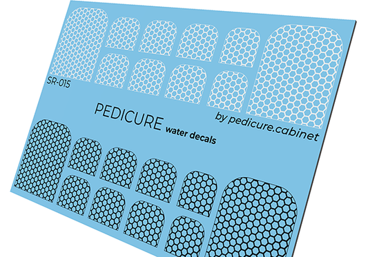 Pedicure Mesh. Nail water decals SR-015