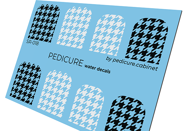 Pedicure Lapka. Large. Nail water decals SR-018