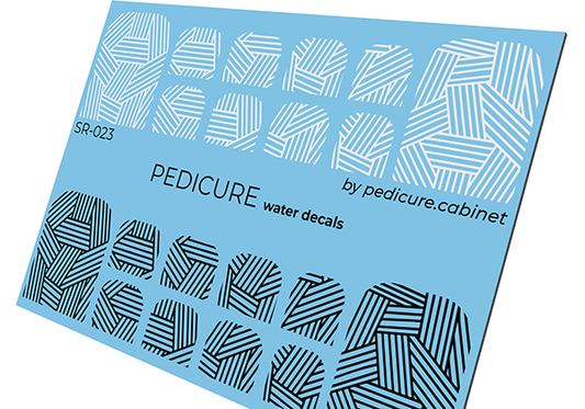 Pedicure Weaving. Nail water decals SR-023