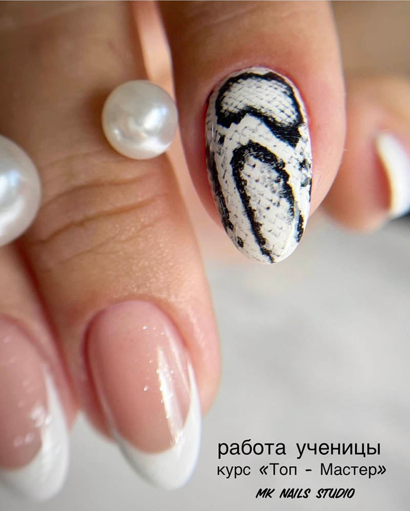 Manicure Python. Nail water decals SR-028