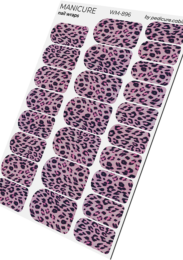 Manicure Leo. Pink. Nail wrap WM-896