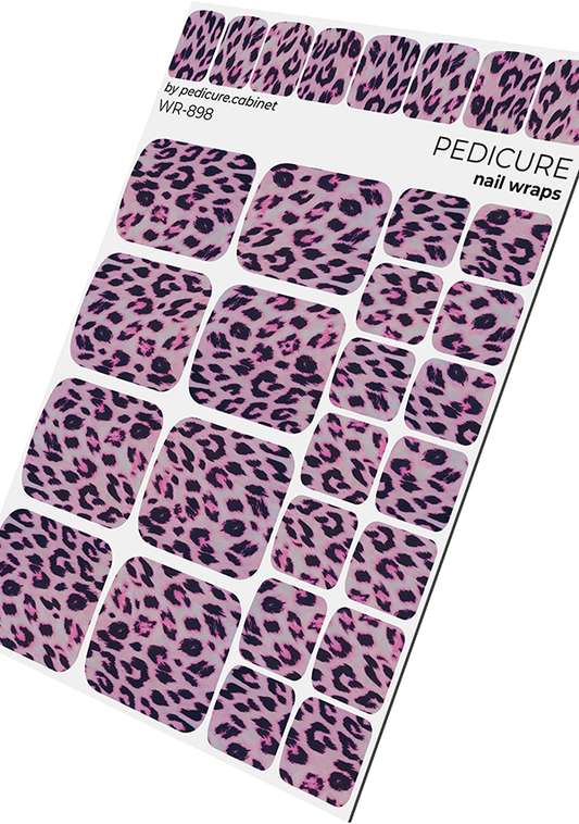 Pedicure Leo. Pink. Nail wrap WR-898