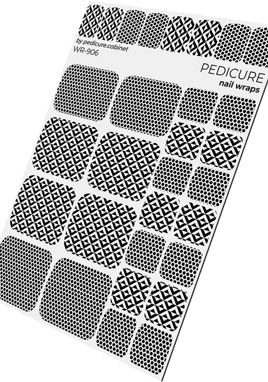 Pedicure Geometry. Nail wrap WR-906